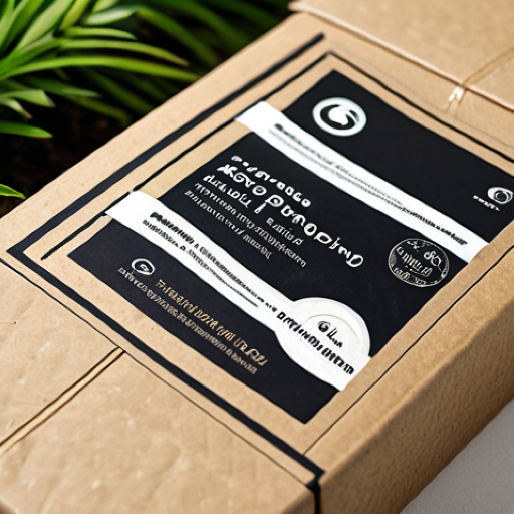 친환경 마케팅 실기 준비법 - Sustainable Packaging**

"Close-up shot of eco-friendly product packaging, made from recycled cardbo...