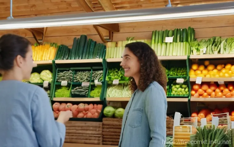 친환경 마케팅 이직 시 고려사항 - **Prompt:** A diverse group of contemporary French consumers, including men and women of various age...